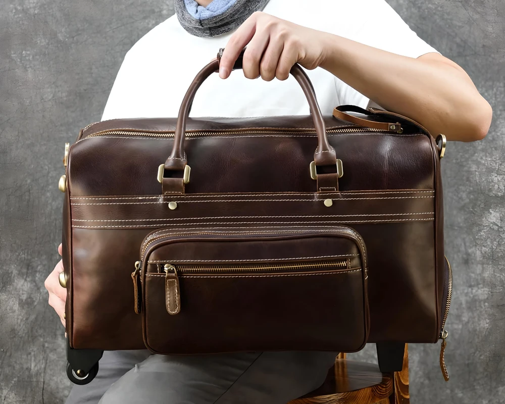 Premium Leather Luggage Bag